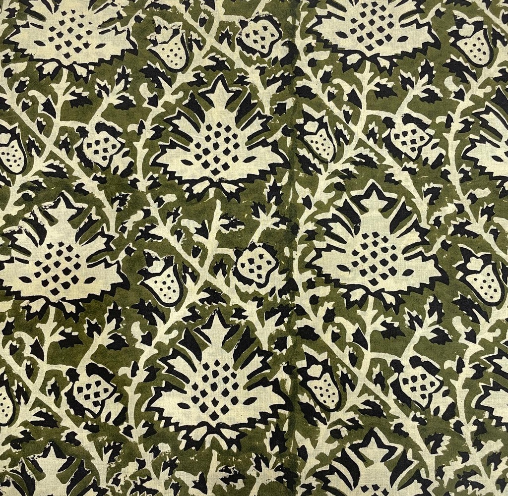 Bagru HandBlock Printed Cotton fabric 5023