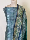 Maheshwari Silk Suits 5025 Blue Zigzag