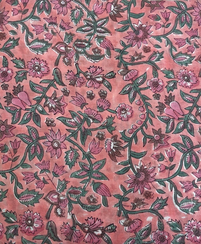 Bagru HandBlock Printed Cotton fabric 5023