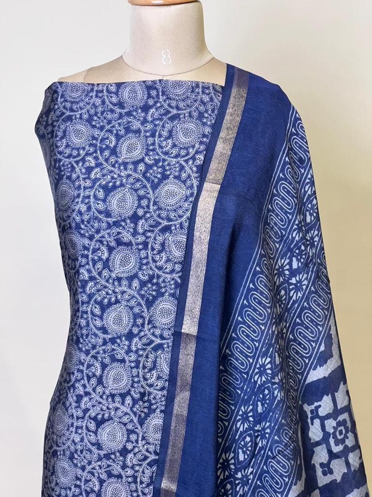 Maheshwari Silk Suits 5025 Blue