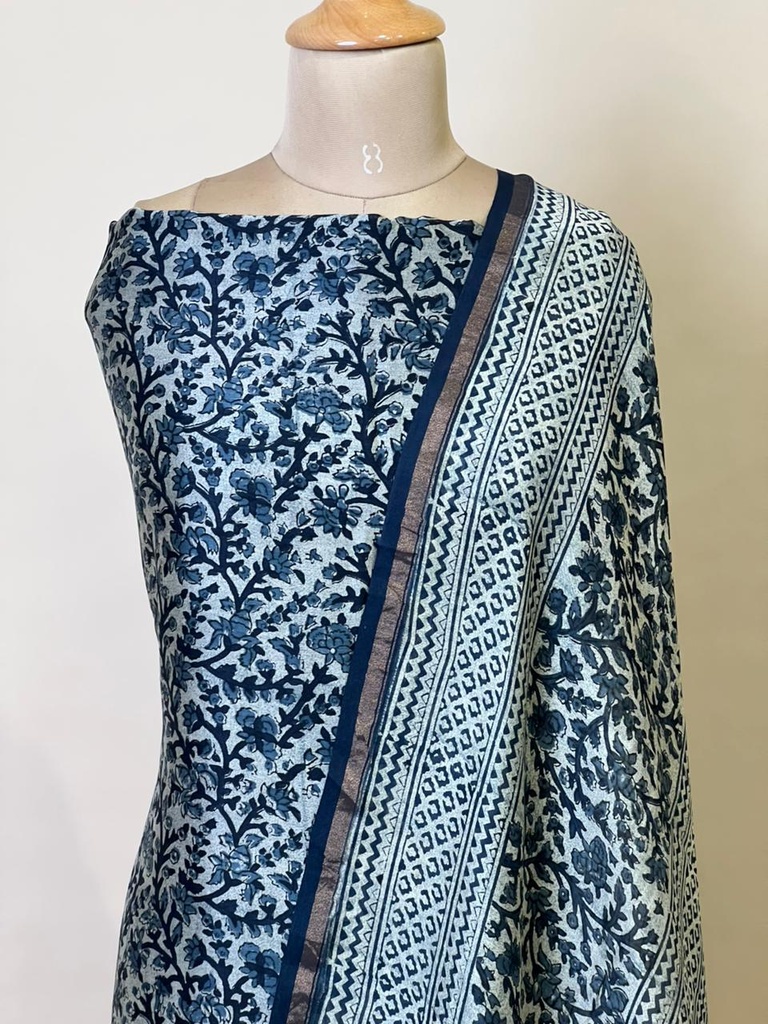 Maheshwari Silk Suits 5025 Tale Blue