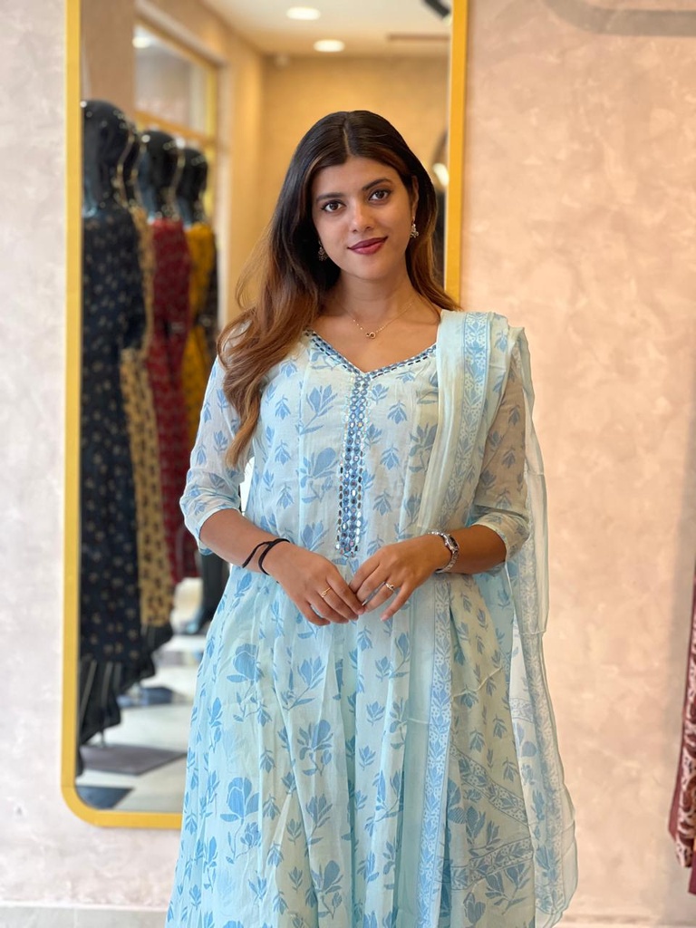 Cotton Kurti Sets 5046