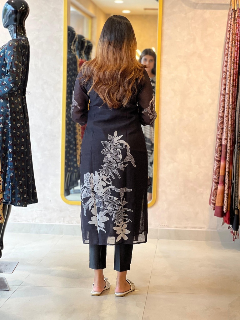 Linen Kurti Sets 5056