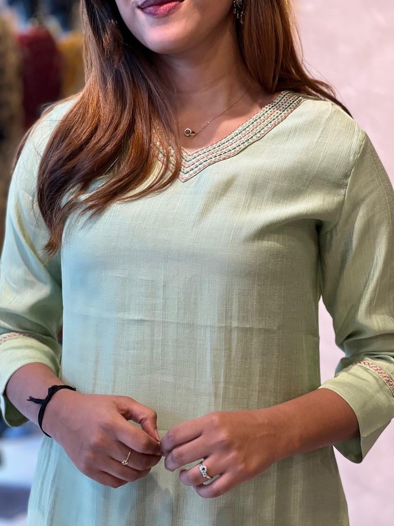 Linen Cotton Kurti 5047