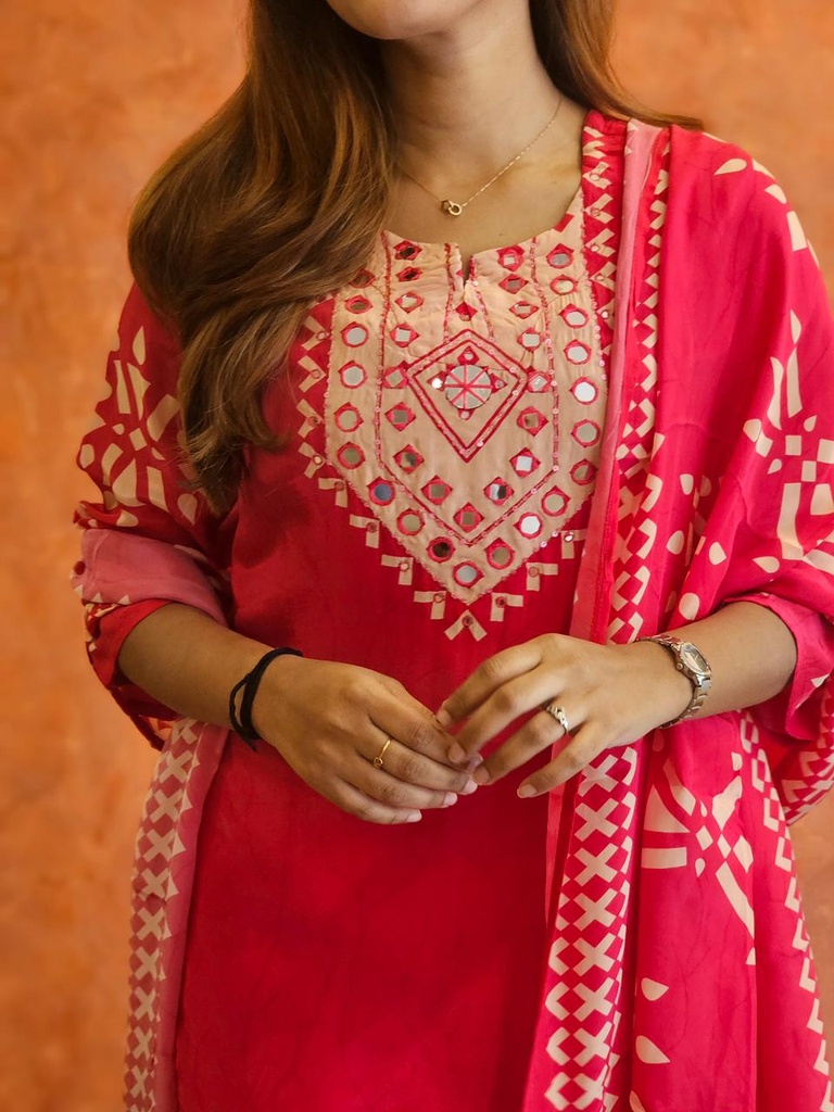 Crepe Silk Kurti Sets 5056