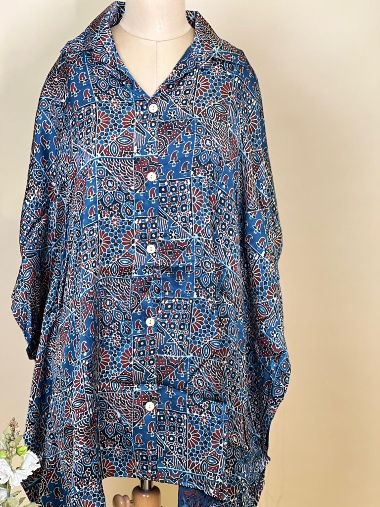 Ajrakh Modal Shirt Kaftans 5015