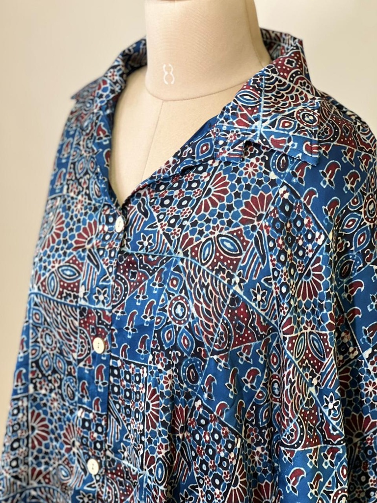 Ajrakh Modal Shirt Kaftans 5015