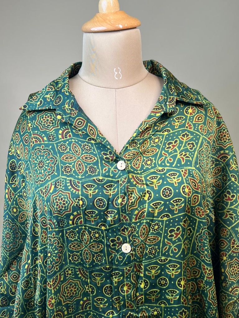 Ajrakh Modal Shirt Kaftans 5015