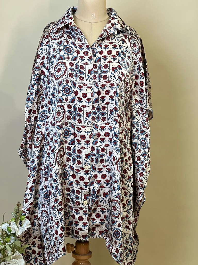 Ajrakh Modal Shirt Kaftans 5015