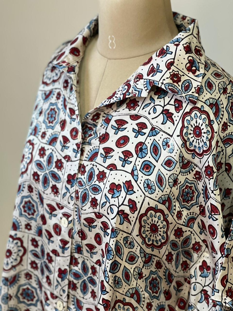 Ajrakh Modal Shirt Kaftans 5015