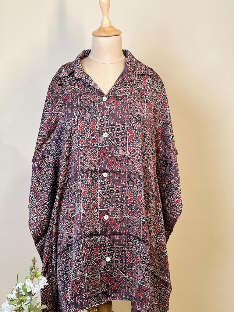 Ajrakh Modal Shirt Kaftans 5015