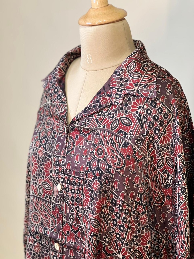 Ajrakh Modal Shirt Kaftans 5015