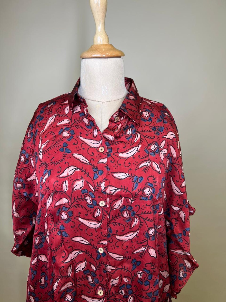 Ajrakh Modal Shirt Kaftans 5015