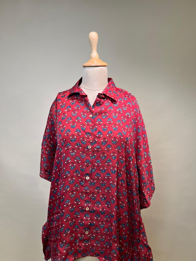 Ajrakh Modal Shirt Kaftans 5015