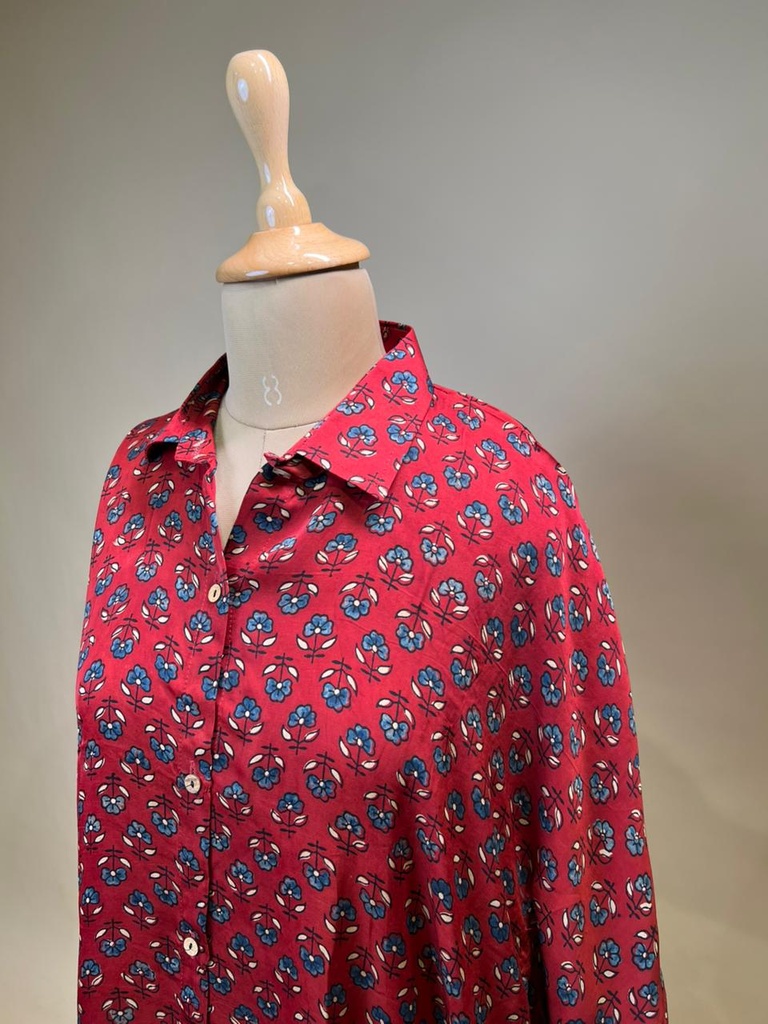 Ajrakh Modal Shirt Kaftans 5015