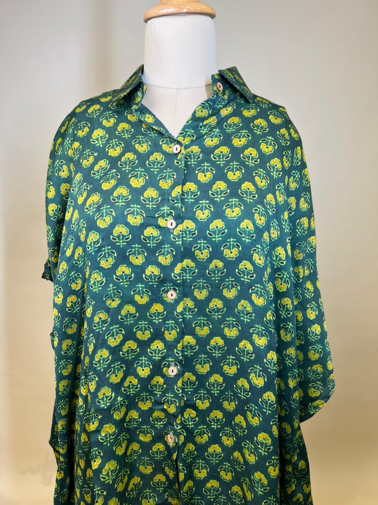 Ajrakh Modal Shirt Kaftans 5015