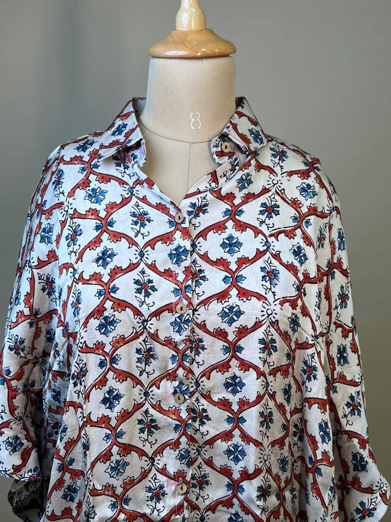 Ajrakh Modal Shirt Kaftans 5015