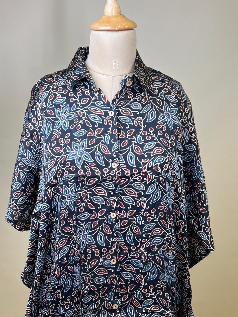 Ajrakh Modal Shirt Kaftans 5015