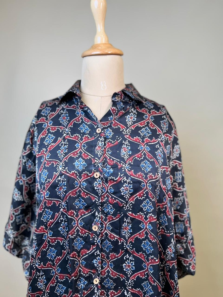 Ajrakh Modal Shirt Kaftans 5015