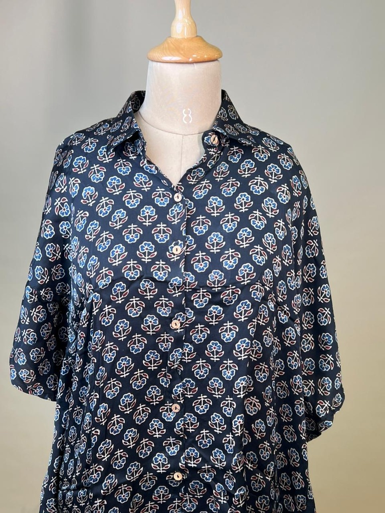 Ajrakh Modal Shirt Kaftans 5015