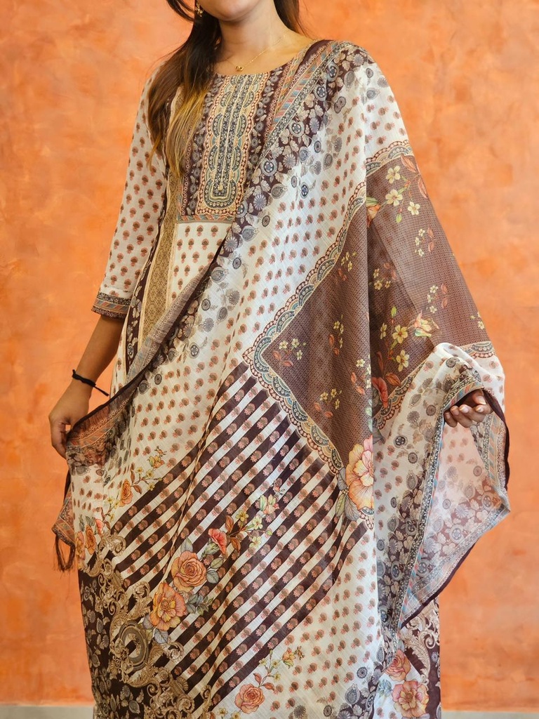 Premium Chanderi Cotton Kurti Sets 5046