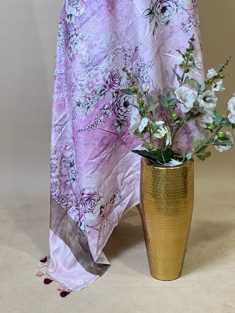 Digital Printed Tusser Dupatta 4781