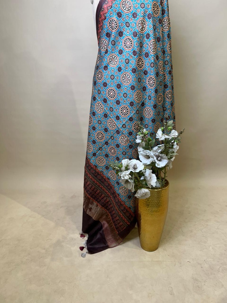 Digital Printed Tusser Dupatta  4781 