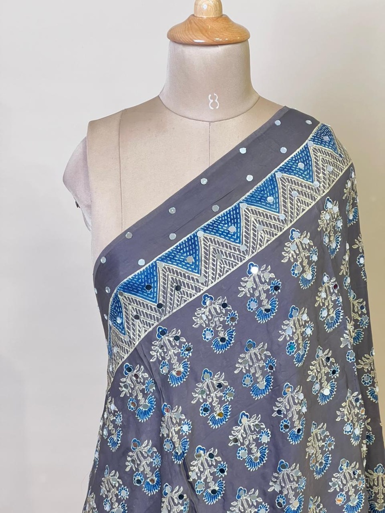 Ajrakh Mirrror Dupatta 5035 
