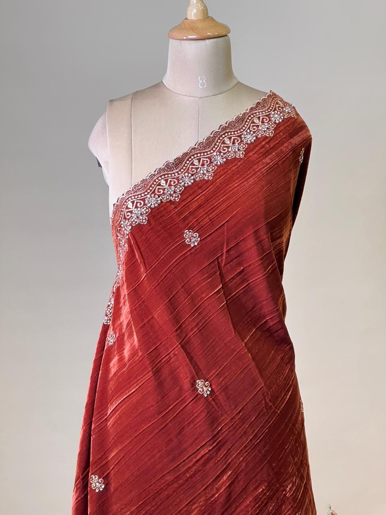 Premium Velvet Dupatta 4781 Brown