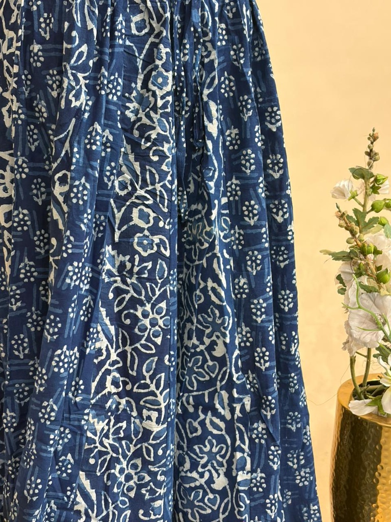 Indigo Cotton Skirts 4556