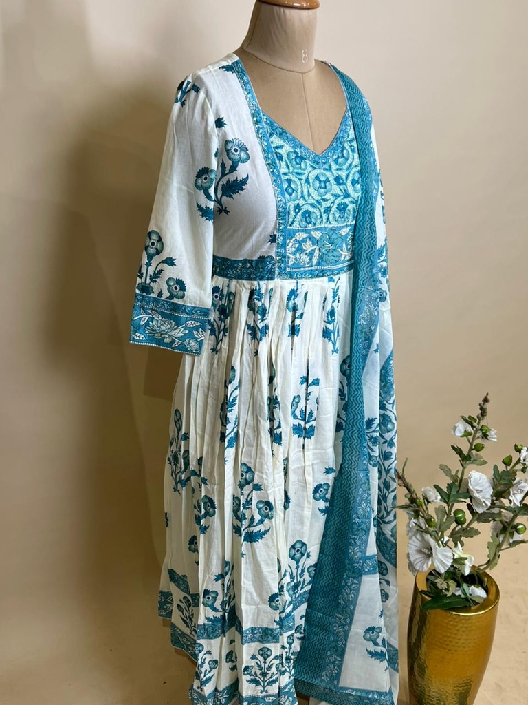 BlockPrinted Kurti Sets 5043