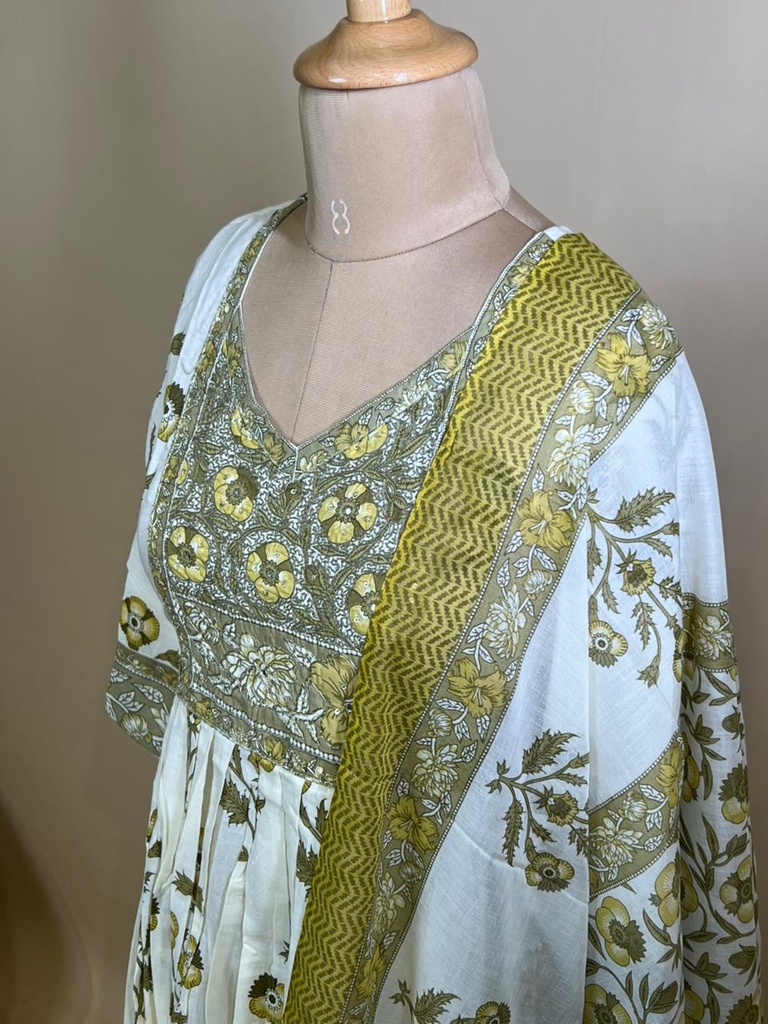 BlockPrinted Kurti Sets 5043