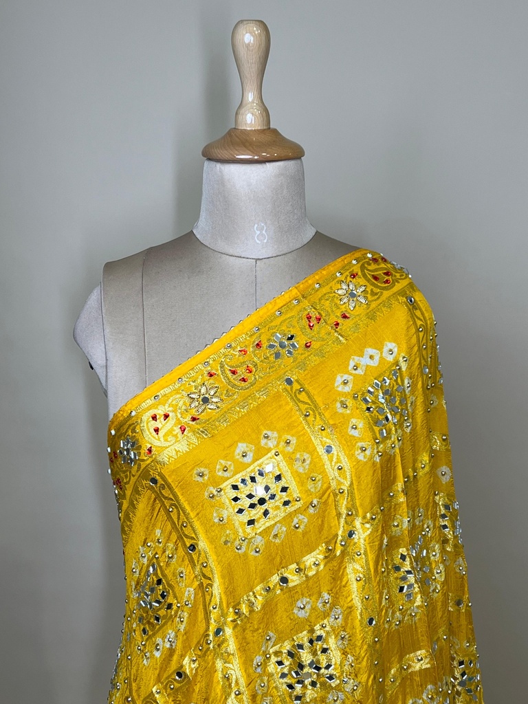  Bandhej Silk Dupatta 4781