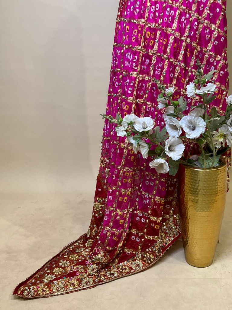  Bandhej Silk Dupatta 4781