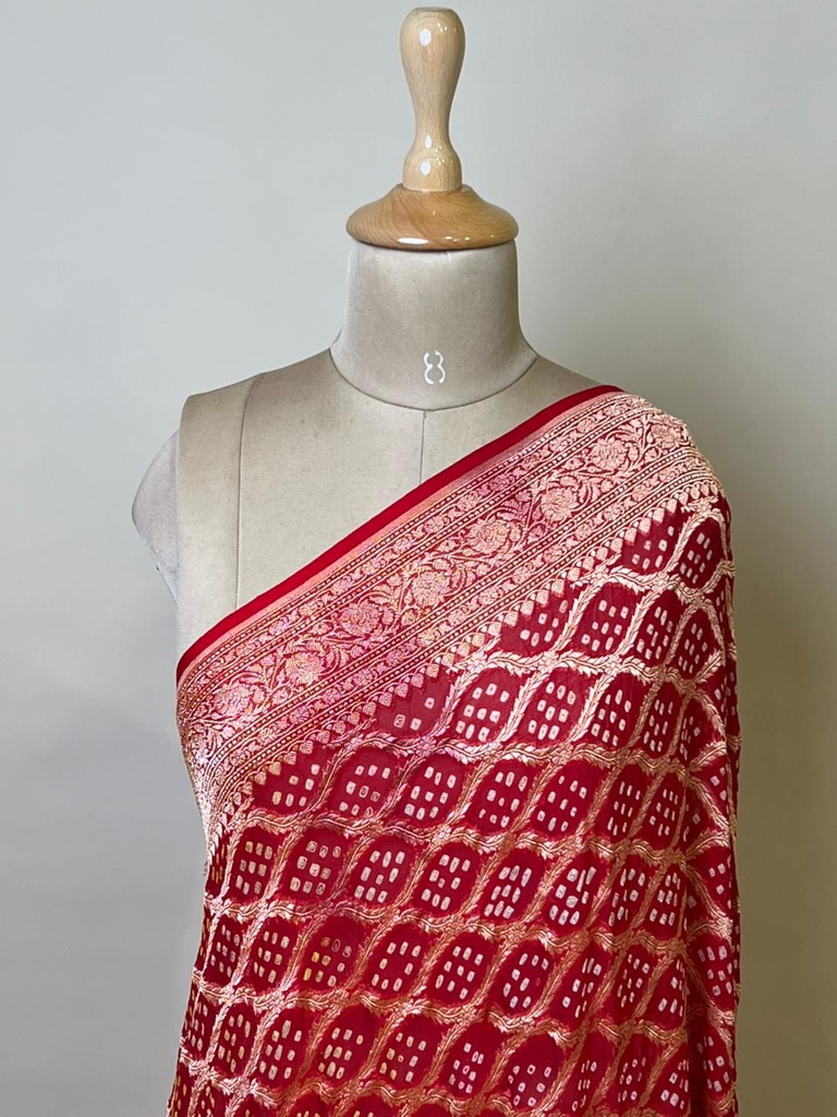 Khaddi Georgette Dupatta 4781 Red