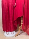 Designer Organza Kurti Sets 5046 Red