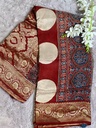 Ajrakh Dola Silk Sarees 5018 