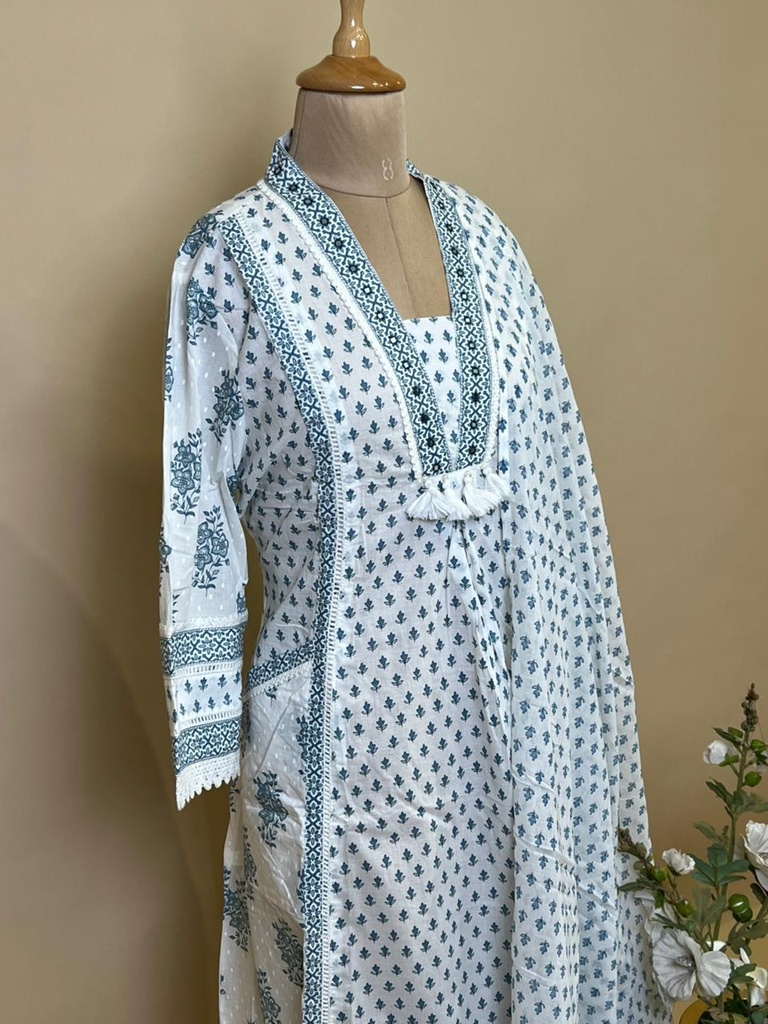 Premium Cotton Kurti Set 5609 