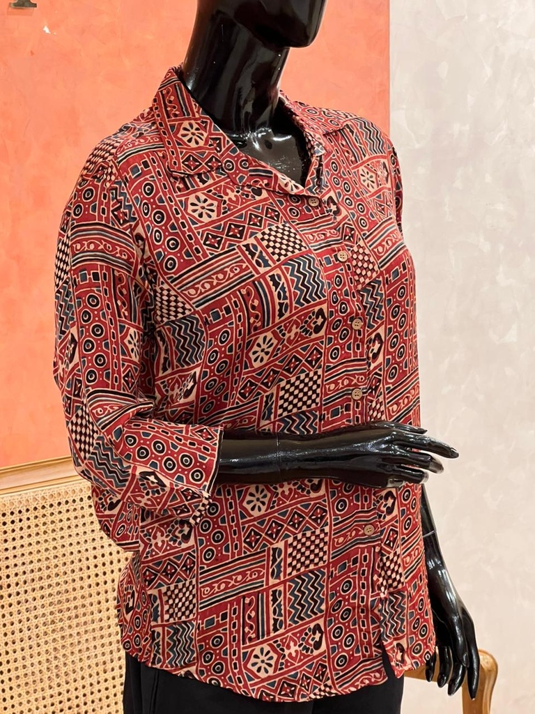 Ajrakh Modal Shirts 5015