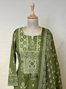Premium Cotton Kurti Set 5609 Green