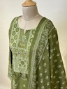 Premium Cotton Kurti Set 5609 Green