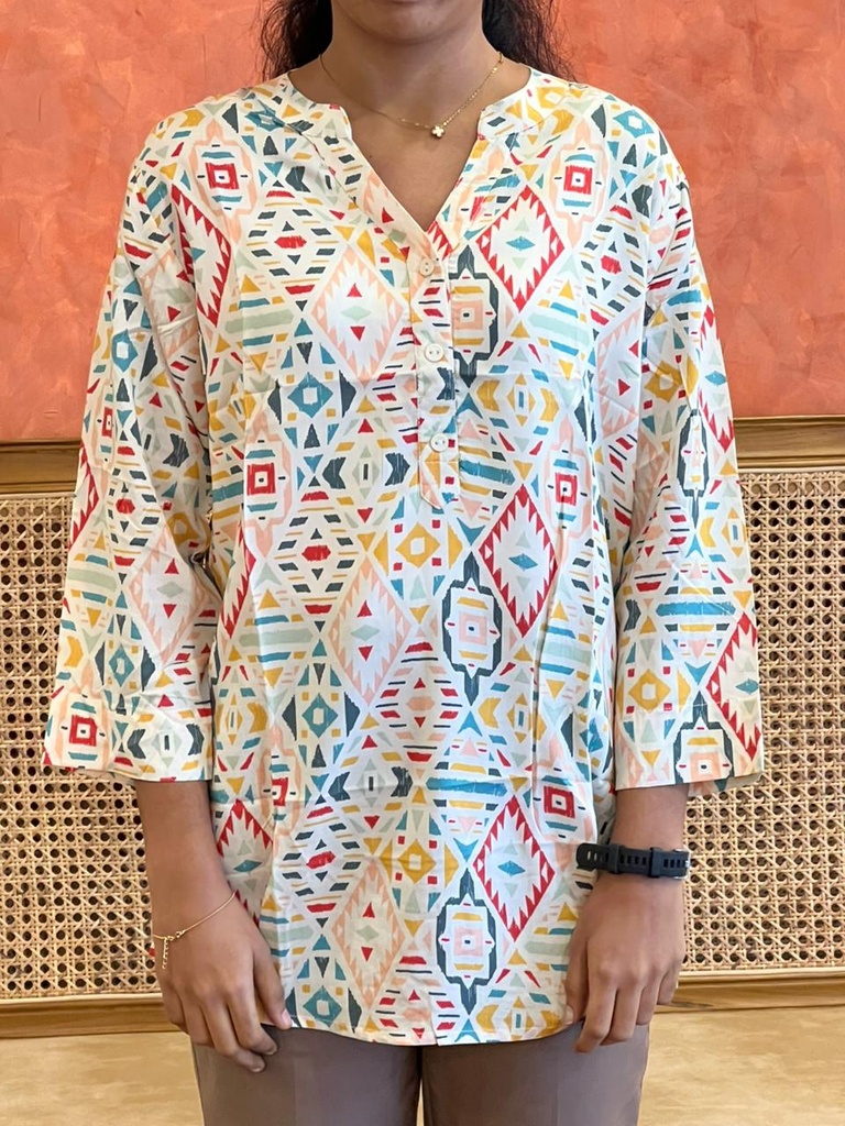 Premium Cotton Short Kurti 5058