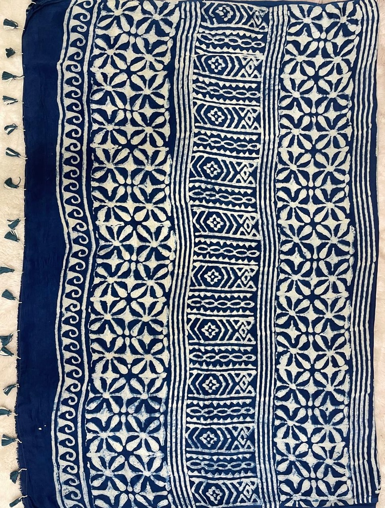 Indigo Modal Silk Saree 