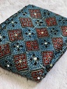 Ajrakh Silk Mirror Sarees 5036 BLUE
