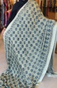 Ajrakh Silk Mirror Sarees 5036 IVORY