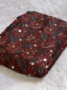 Ajrakh Silk Mirror Sarees 5036 BROWN Z