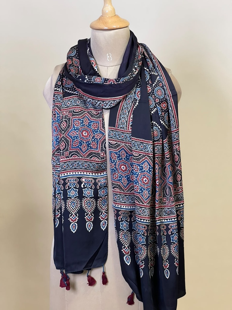 Ajrakh Modal Stoles 5071