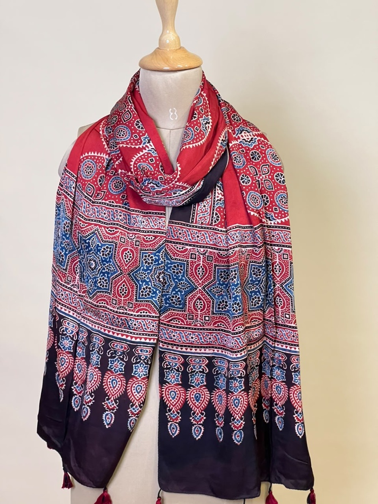 Ajrakh Modal Stoles 5071