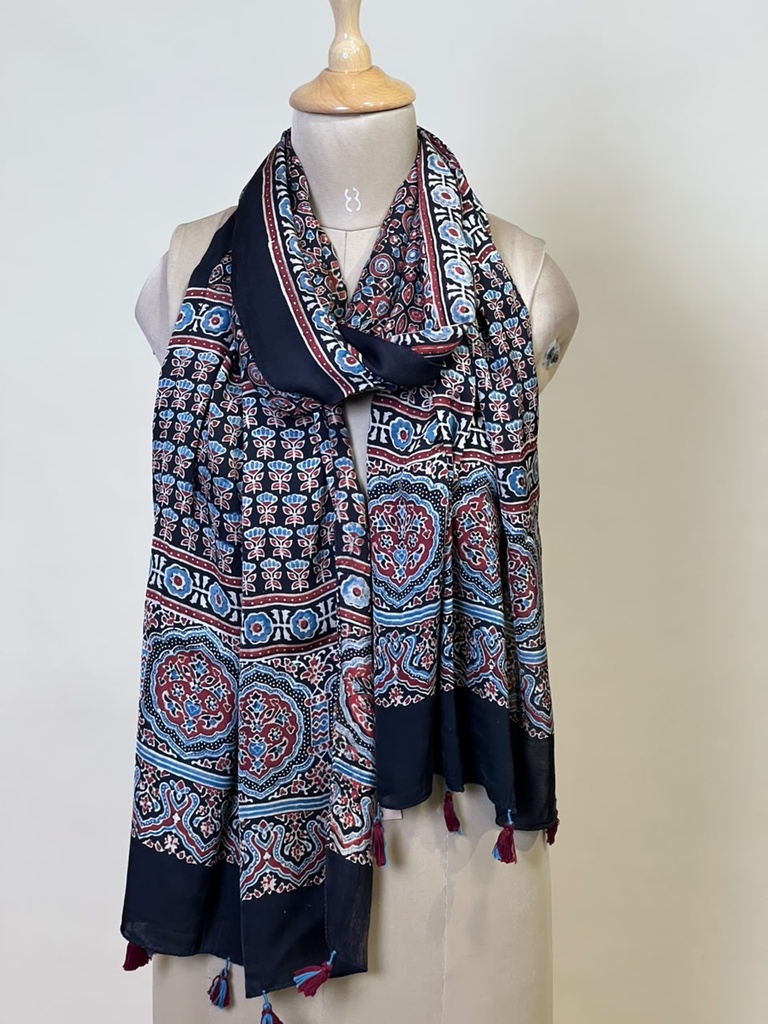 Ajrakh Modal Stoles 5071