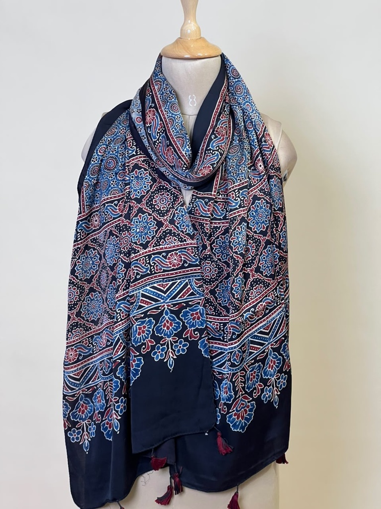 Ajrakh Modal Stoles 5071